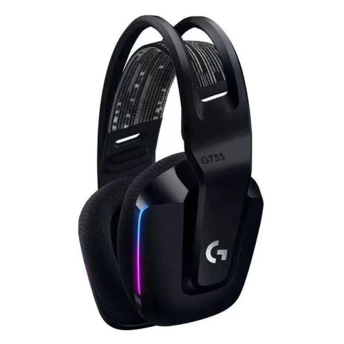Наушники с микрофоном Logitech G733 Lightspeed черный накладные Radio оголовье (981-000867)