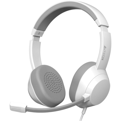 Наушники с микрофоном A4Tech Fstyler FH150U белый/серый 2м накладные USB оголовье (FH150U WHITE)
