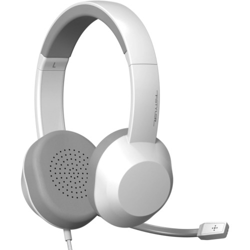 Наушники с микрофоном A4Tech Fstyler FH150U белый/серый 2м накладные USB оголовье (FH150U WHITE)