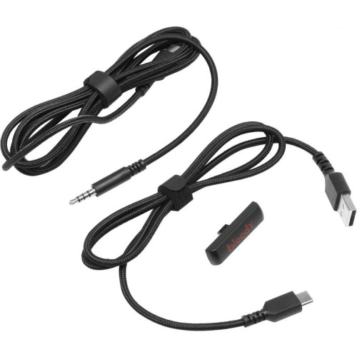 Наушники с микрофоном A4Tech Bloody MR575 черный 1.5м мониторные BT/Radio оголовье (MR575)