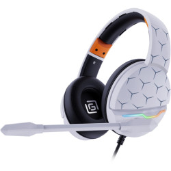Наушники с микрофоном Oklick HS-L710G белый/черный 2м мониторные оголовье (1978693)