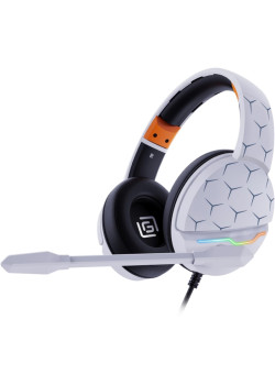 Наушники с микрофоном Oklick HS-L710G белый/черный 2м мониторные оголовье (1978693)