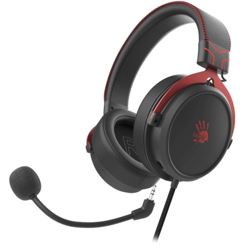 Наушники с микрофоном A4Tech Bloody M590i красный/черный 1м мониторные USB оголовье (M590I SPORTS RED)