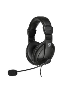 Наушники с микрофоном Оклик HS-M137V черный 1.8м мониторные оголовье (614046)
