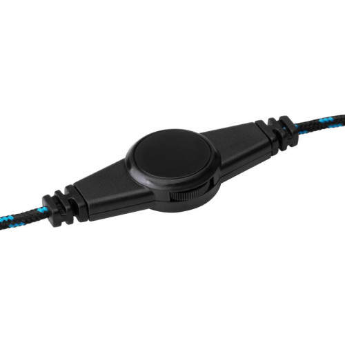 Наушники с микрофоном Oklick HS-L400G ZEUS черный/синий 2.2м мониторные оголовье (359480)