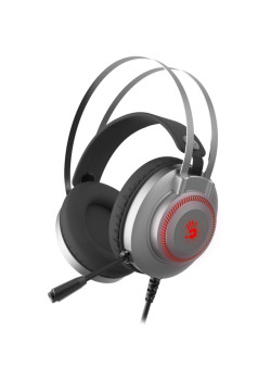 Наушники с микрофоном A4Tech Bloody J200S серый 2м мониторные USB оголовье (J200S)