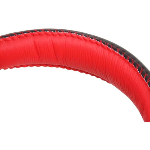 Наушники с микрофоном Оклик HS-L200 черный/красный 2.2м накладные оголовье (359484)