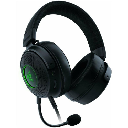 Наушники с микрофоном Razer Kraken V3 HyperSense черный 2м мониторные оголовье (RZ04-03770100-R3M1)