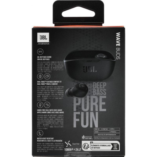 Гарнитура JBL WRL WAVE BUD TWS BLACK