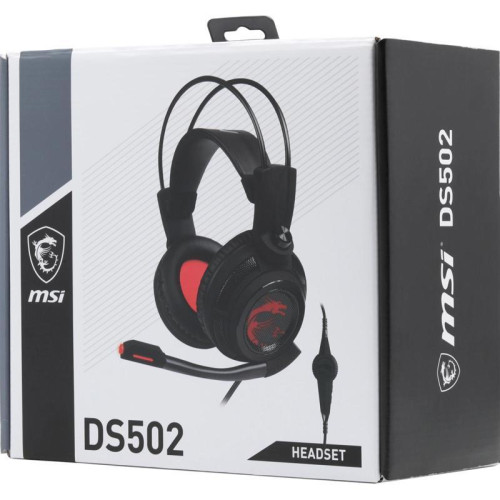Наушники с микрофоном MSI DS502 черный 2м накладные USB оголовье (S37-0400120-SV1) Наушники с микрофоном MSI DS502 черный 2м накладные USB оголовье (S37-0400120-SV1)