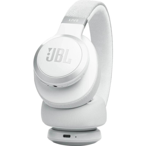 Гарнитура накладные JBL Live 770NC белый беспроводные bluetooth оголовье (JBLLIVE770NCWHT)