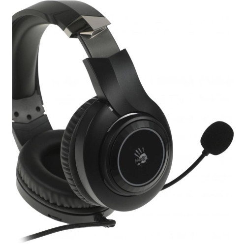 Наушники с микрофоном A4Tech Bloody G220 черный 2м мониторные оголовье (G220 AUX3.5-4PIN + USB)