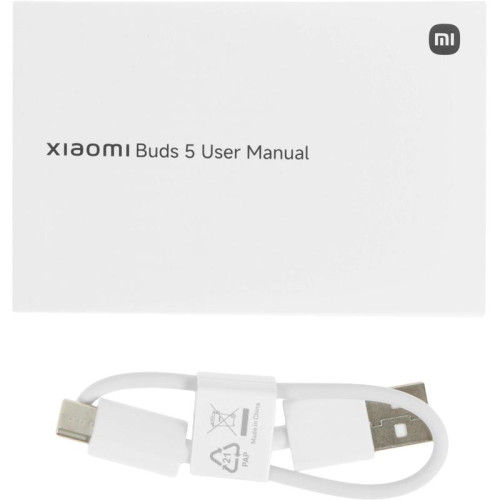 Гарнитура вкладыши Xiaomi Buds 5 M2341E1 белый беспроводные bluetooth в ушной раковине (BHR8117GL)