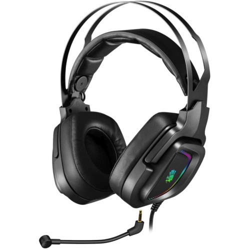 Наушники с микрофоном A4Tech Bloody G570 черный/серый 2м мониторные USB оголовье (G570 (BLACK+GREY) USB)