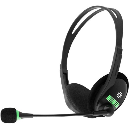 Наушники с микрофоном Оклик HS-M100 черный 1.8м накладные оголовье (1532004)