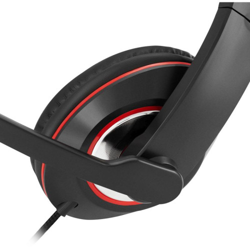 Наушники с микрофоном Oklick HS-L390G DRAGON черный/красный 1.8м мониторные оголовье (1100413)