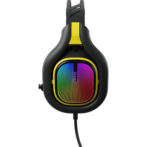 Наушники с микрофоном GMNG HS-L630G черный/желтый 2.2м мониторные оголовье (1533561)