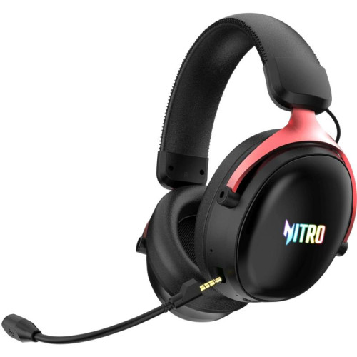 Наушники с микрофоном Acer Nitro OHR401 черный мониторные BT/Radio/3.5mm оголовье (ZL.HDSEE.00H)