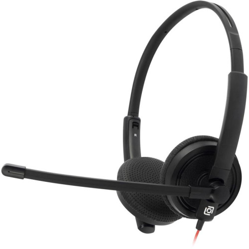 Наушники с микрофоном Оклик HS-L900 черный 2.8м накладные оголовье (1532022)