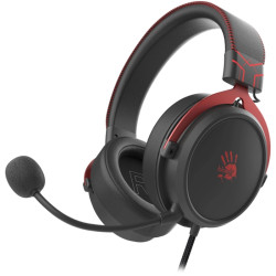 Наушники с микрофоном A4Tech Bloody M590i красный/черный 1м мониторные USB оголовье (M590I SPORTS RED)