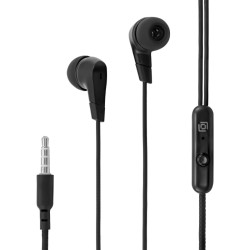 Гарнитура внутриканальные Oklick HS-S-250 1.2м черный проводные в ушной раковине (SS-E161)