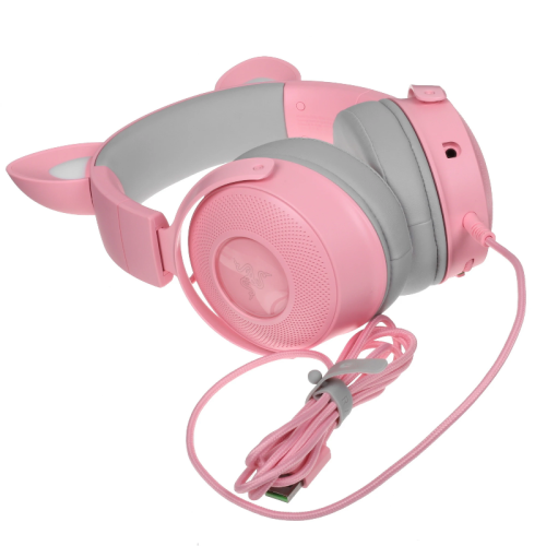 Гарнитура Razer Kraken Kitty Ed. V2 Pro - Quartz Headset/ Razer Kraken Kitty Ed. V2 Pro - Quartz Headset Гарнитура Razer Kraken Kitty Ed. V2 Pro - Quartz Headset/ Razer Kraken Kitty Ed. V2 Pro - Quartz Headset