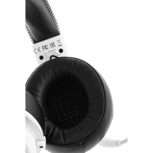 Наушники с микрофоном A4Tech Bloody MR590 Sports белый/черный 1.5м мониторные BT/Radio/3.5mm оголовье (MR590+ WIRED/SPORT WHITE)