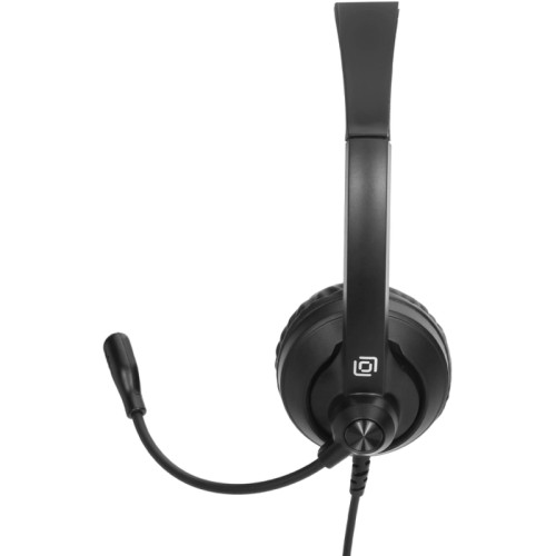 Наушники с микрофоном Оклик HS-M500 черный 1.8м накладные оголовье (1900379)