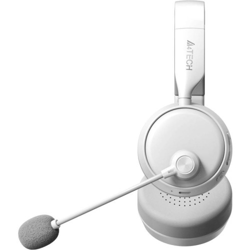 Наушники с микрофоном A4Tech BH230 белый/серый мониторные BT оголовье (BH230 WHITE)