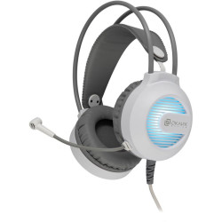 Наушники с микрофоном Oklick HS-L300G белый 2.2м мониторные оголовье (1796952)