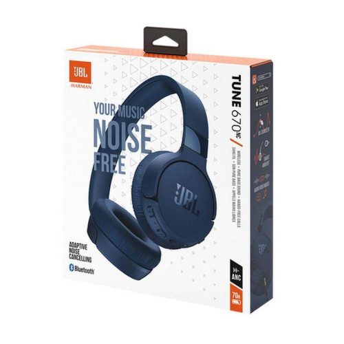 Гарнитура накладные JBL Tune 670NC синий беспроводные bluetooth оголовье (JBLT670NCBLUCN)
