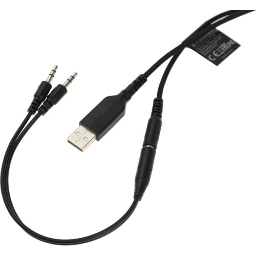 Наушники с микрофоном A4Tech Bloody G200 черный/красный 2м мониторные оголовье (G200  AUX3.5-4PIN +USB)