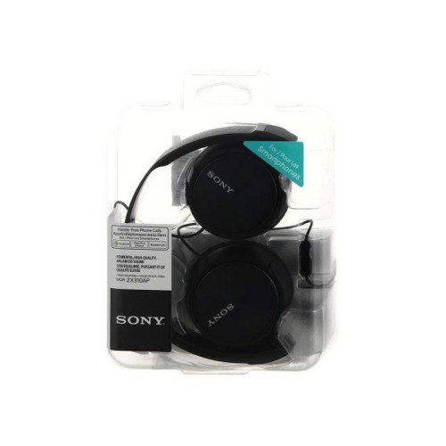 Гарнитура накладные Sony MDR-ZX310AP 1.2м черный проводные оголовье (MDR-ZX310AP/B)