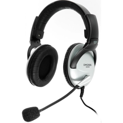 Наушники с микрофоном Koss SB45-USB черный/серебристый 2.4м мониторные оголовье (15116464)