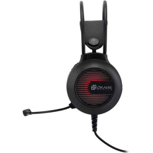 Наушники с микрофоном Oklick HS-L300G черный 2.2м мониторные оголовье (1796949)