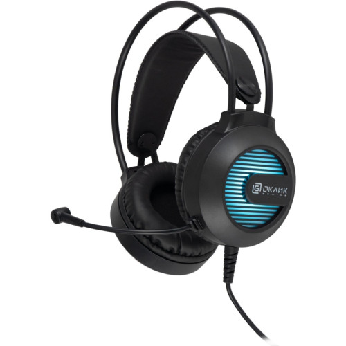 Наушники с микрофоном Oklick HS-L300G черный 2.2м мониторные оголовье (1796949)