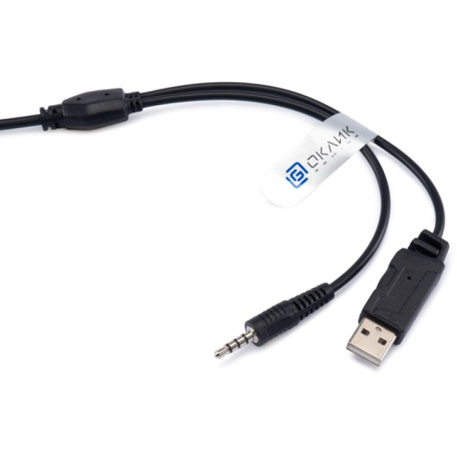 Наушники с микрофоном Oklick HS-L300G черный 2.2м мониторные оголовье (1796949)