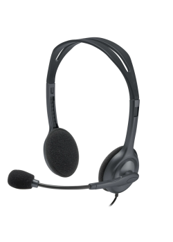 Наушники с микрофоном Logitech H111 серый 2.35м накладные оголовье (981-000593)