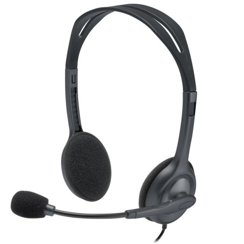 Наушники с микрофоном Logitech H111 серый 2.35м накладные оголовье (981-000593)