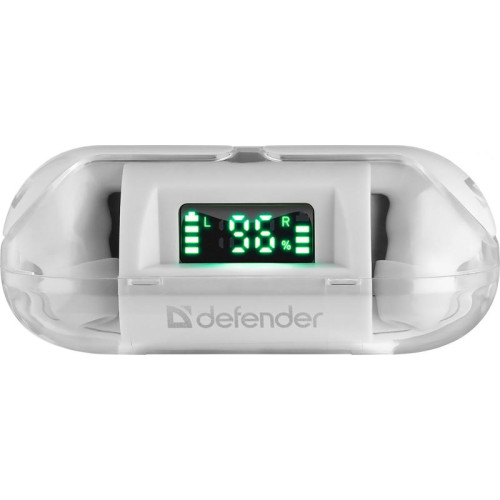 Гарнитура DEFENDER TWINS 916 TWS WHITE 63916