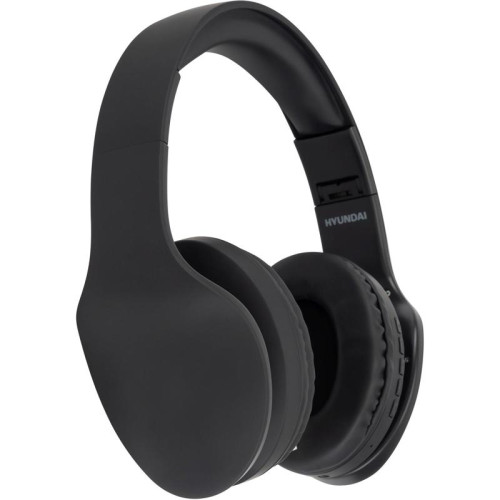 Гарнитура накладные Hyundai H-HP104 черный беспроводные bluetooth оголовье (HHP104B)