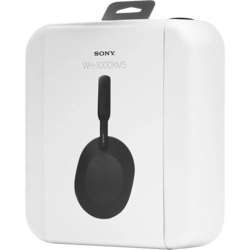 Гарнитура мониторные Sony WH-1000XM5 1.2м черный беспроводные bluetooth оголовье (WH-1000XM5/B)