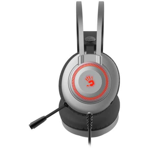 Наушники с микрофоном A4Tech Bloody J200S серый 2м мониторные USB оголовье (J200S) Наушники с микрофоном A4Tech Bloody J200S серый 2м мониторные USB оголовье (J200S)