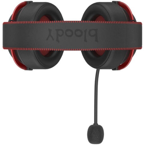 Наушники с микрофоном A4Tech Bloody MR590 Sports красный/черный 1.5м мониторные BT/Radio/3.5mm оголовье (MR590+ WIRED/SPORT RED)