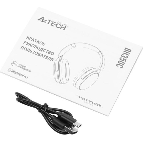 Наушники мониторные A4Tech Fstyler BH350C черный беспроводные bluetooth оголовье (BH350C BLACK)