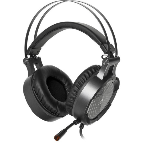 Наушники с микрофоном A4Tech Bloody G530 черный/серый 1.8м мониторные оголовье (G530 (GREY) USB)
