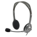 Наушники с микрофоном Logitech H110 темно-серый 1.8м накладные оголовье (981-000472)