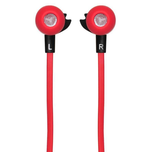 Гарнитура внутриканальные Oklick HS-S-210 1.2м красный проводные в ушной раковине (D1R)