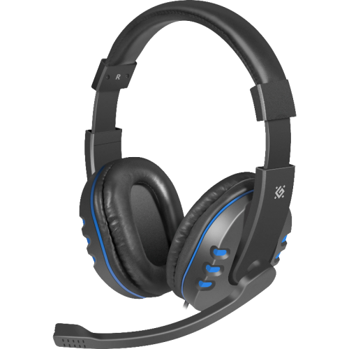 Defender Игровая гарнитура Warhead G-160 черный+синий, кабель 2,5 м Defender Игровая гарнитура Warhead G-160 черный+синий, кабель 2,5 м