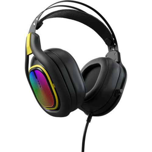 Наушники с микрофоном GMNG HS-L630G черный/желтый 2.2м мониторные оголовье (1533561)
